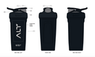 Black alt branded shaker cups