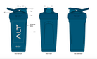 Blue alt branded shaker cups