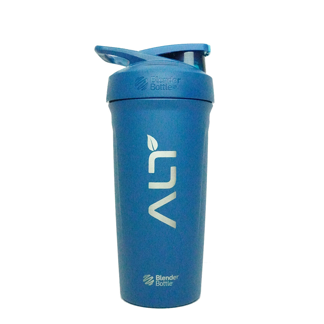 blue alt branded shaker cup