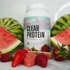 watermelon and strawberries with Alt clear whey protein